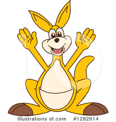 Royalty-Free (RF) Kangaroo Mascot Clipart Illustration by Mascot Junction - Stock Sample #1282614