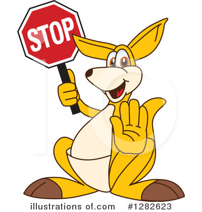 Royalty-Free (RF) Kangaroo Mascot Clipart Illustration by Mascot Junction - Stock Sample #1282623