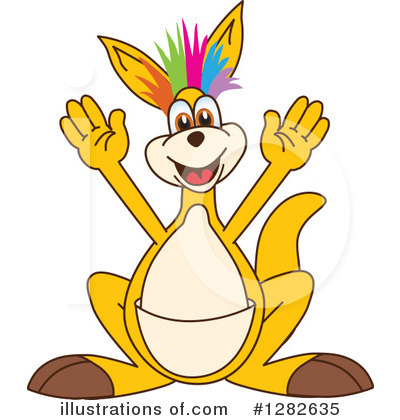 Royalty-Free (RF) Kangaroo Mascot Clipart Illustration by Mascot Junction - Stock Sample #1282635