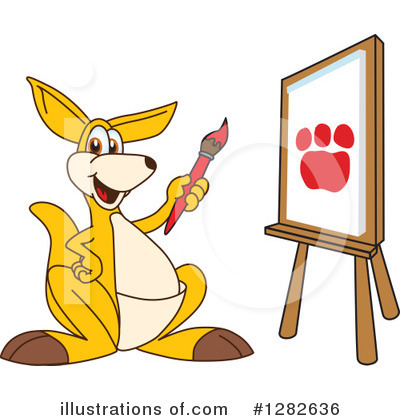 Royalty-Free (RF) Kangaroo Mascot Clipart Illustration by Mascot Junction - Stock Sample #1282636