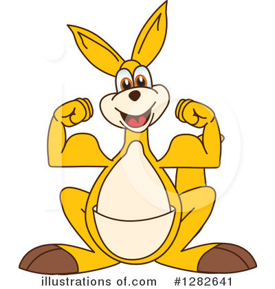 Royalty-Free (RF) Kangaroo Mascot Clipart Illustration by Mascot Junction - Stock Sample #1282641