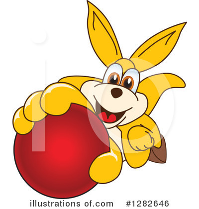 Kangaroo Mascot Clipart #1282646 by Mascot Junction