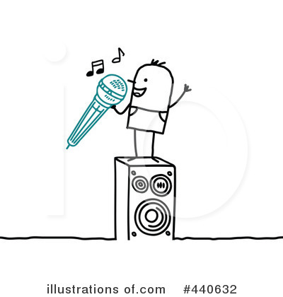 Royalty-Free (RF) Karaoke Clipart Illustration by NL shop - Stock Sample #440632