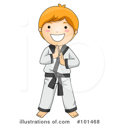 Royalty-Free (RF) Karate Clipart Illustration by BNP Design Studio - Stock Sample #101468