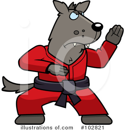 Royalty-Free (RF) Karate Clipart Illustration by Cory Thoman - Stock Sample #102821