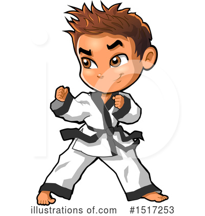 Karate Clipart #1517253 - Illustration by Clip Art Mascots