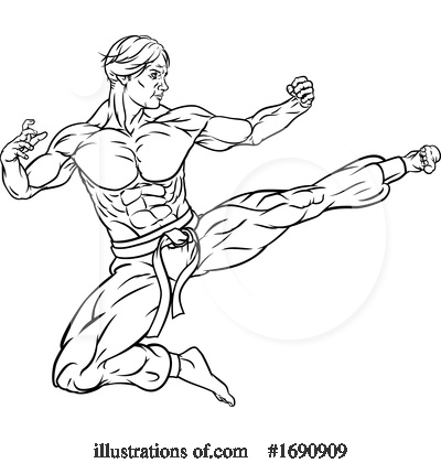 Martial Arts Clipart #1690909 by AtStockIllustration