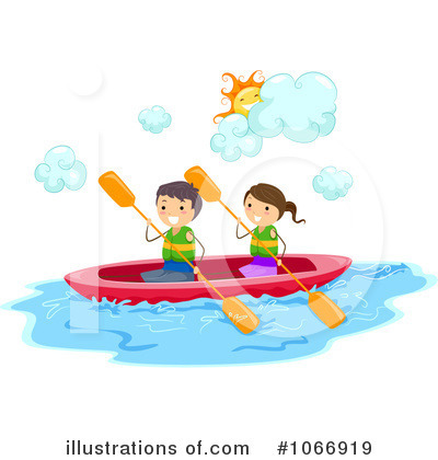 Royalty-Free (RF) Kayaking Clipart Illustration by BNP Design Studio - Stock Sample #1066919