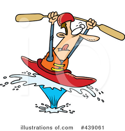 Royalty-Free (RF) Kayaking Clipart Illustration by toonaday - Stock Sample #439061
