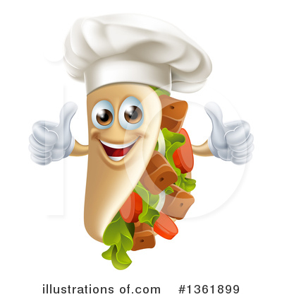 Royalty-Free (RF) Kebab Clipart Illustration by AtStockIllustration - Stock Sample #1361899