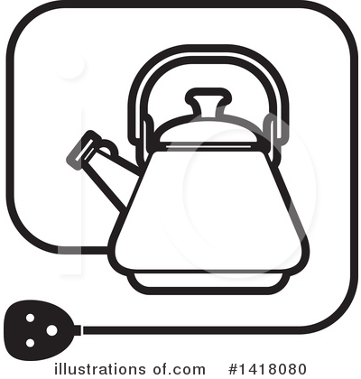 Royalty-Free (RF) Kettle Clipart Illustration by Lal Perera - Stock Sample #1418080