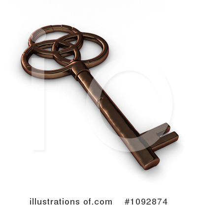 Skeleton Key Clipart #1092874 by BNP Design Studio