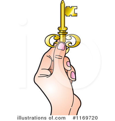 Royalty-Free (RF) Key Clipart Illustration by Lal Perera - Stock Sample #1169720