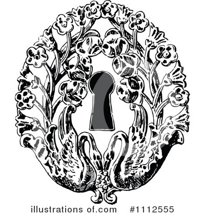 Royalty-Free (RF) Key Hole Clipart Illustration by Prawny Vintage - Stock Sample #1112555