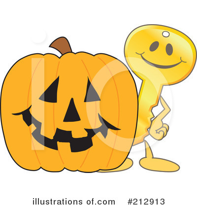 Royalty-Free (RF) Key Mascot Clipart Illustration by Mascot Junction - Stock Sample #212913
