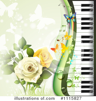 Piano Keyboard Clipart #1115827 by merlinul