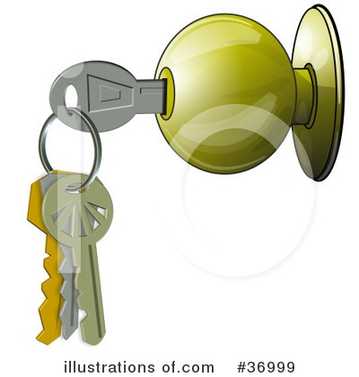 Royalty-Free (RF) Keys Clipart Illustration by djart - Stock Sample #36999
