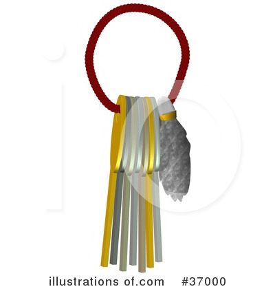 Royalty-Free (RF) Keys Clipart Illustration by djart - Stock Sample #37000
