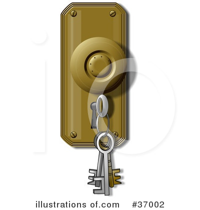 Royalty-Free (RF) Keys Clipart Illustration by djart - Stock Sample #37002