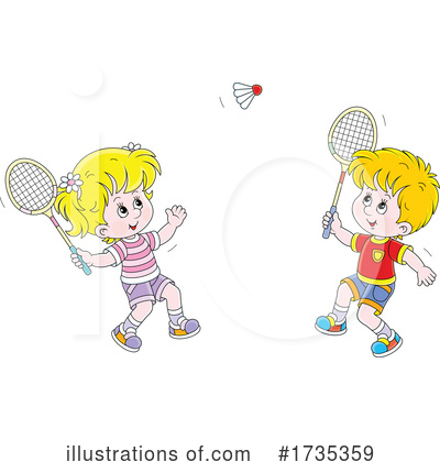 Badminton Clipart #1735359 by Alex Bannykh