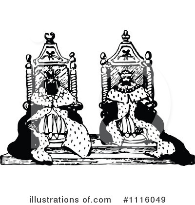 Royalty-Free (RF) King Clipart Illustration by Prawny Vintage - Stock Sample #1116049