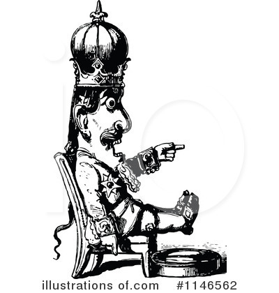 Royalty-Free (RF) King Clipart Illustration by Prawny Vintage - Stock Sample #1146562