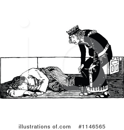 Royalty-Free (RF) King Clipart Illustration by Prawny Vintage - Stock Sample #1146565