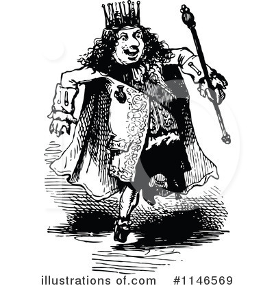 Royalty-Free (RF) King Clipart Illustration by Prawny Vintage - Stock Sample #1146569