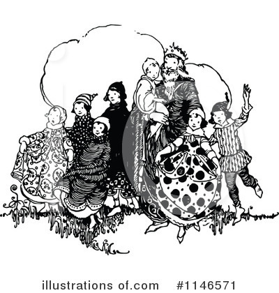 Royalty-Free (RF) King Clipart Illustration by Prawny Vintage - Stock Sample #1146571
