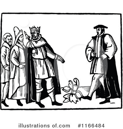 Royalty-Free (RF) King Clipart Illustration by Prawny Vintage - Stock Sample #1166484