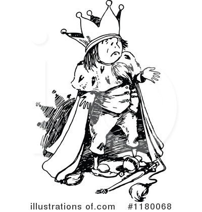 Royalty-Free (RF) King Clipart Illustration by Prawny Vintage - Stock Sample #1180068