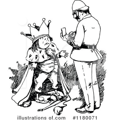 Royalty-Free (RF) King Clipart Illustration by Prawny Vintage - Stock Sample #1180071