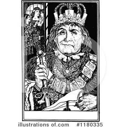 Royalty-Free (RF) King Clipart Illustration by Prawny Vintage - Stock Sample #1180335