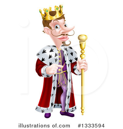 Royalty-Free (RF) King Clipart Illustration by AtStockIllustration - Stock Sample #1333594