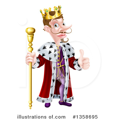 King Clipart #1358695 by AtStockIllustration