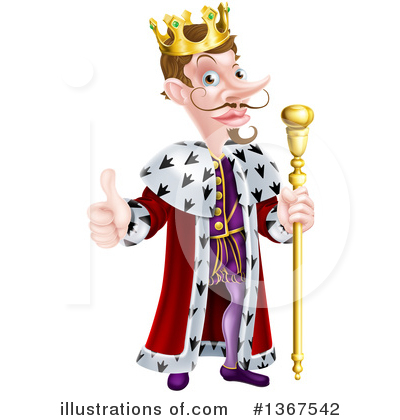 Royalty-Free (RF) King Clipart Illustration by AtStockIllustration - Stock Sample #1367542