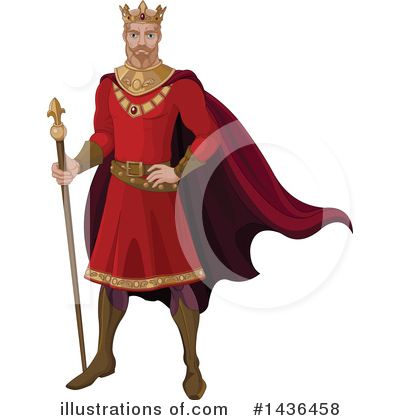 Royalty-Free (RF) King Clipart Illustration by Pushkin - Stock Sample #1436458