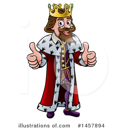 Royalty-Free (RF) King Clipart Illustration by AtStockIllustration - Stock Sample #1457894