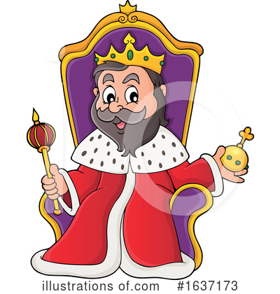 Royalty-Free (RF) King Clipart Illustration by visekart - Stock Sample #1637173