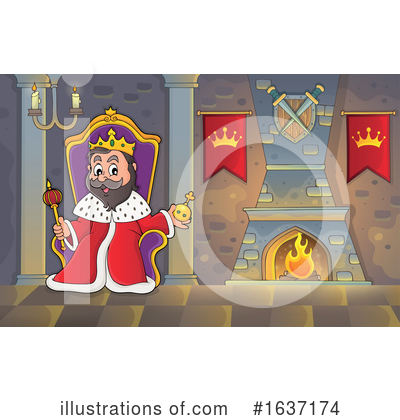 Royalty-Free (RF) King Clipart Illustration by visekart - Stock Sample #1637174