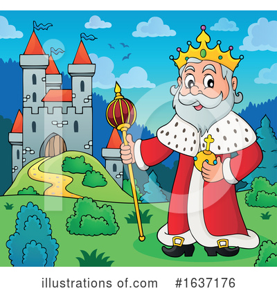 Royalty-Free (RF) King Clipart Illustration by visekart - Stock Sample #1637176