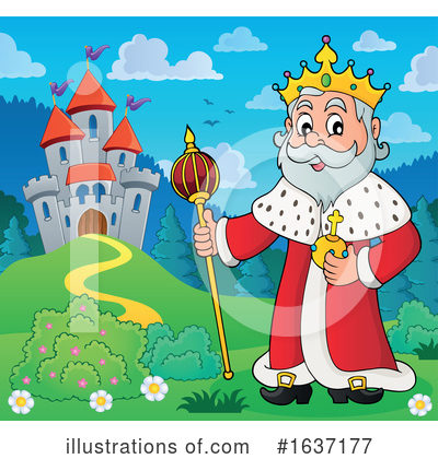 Royalty-Free (RF) King Clipart Illustration by visekart - Stock Sample #1637177