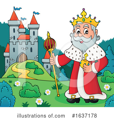 Royalty-Free (RF) King Clipart Illustration by visekart - Stock Sample #1637178