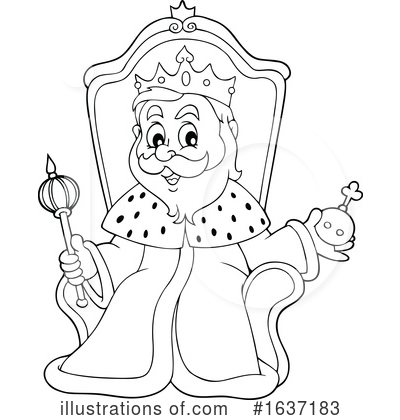Royalty-Free (RF) King Clipart Illustration by visekart - Stock Sample #1637183