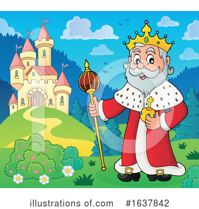 Royalty-Free (RF) King Clipart Illustration by visekart - Stock Sample #1637842