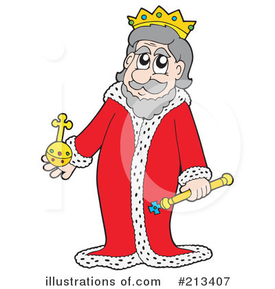 Royalty-Free (RF) King Clipart Illustration by visekart - Stock Sample #213407