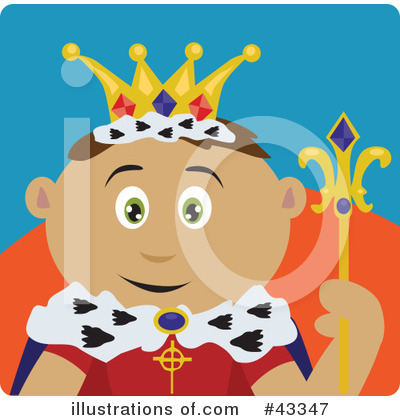 Royalty-Free (RF) King Clipart Illustration by Dennis Holmes Designs - Stock Sample #43347
