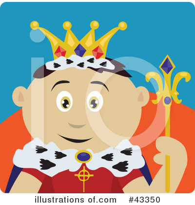 Royalty-Free (RF) King Clipart Illustration by Dennis Holmes Designs - Stock Sample #43350
