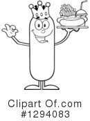 King Sausage Clipart #1294083 by Hit Toon