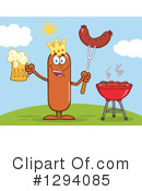 King Sausage Clipart #1294085 by Hit Toon